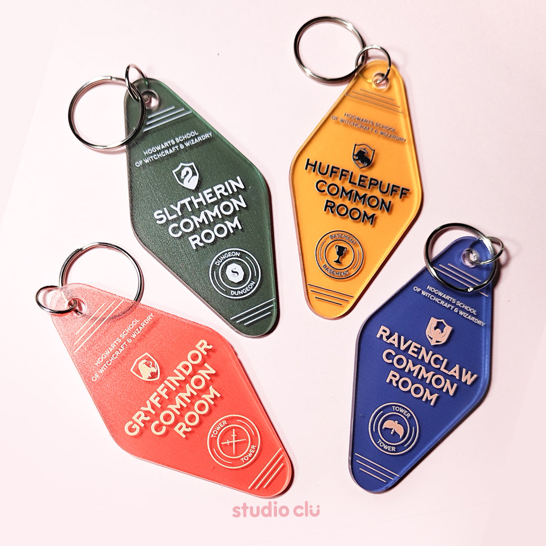 Hogwarts Harry Potter Common Room Acrylic Charm Keyring