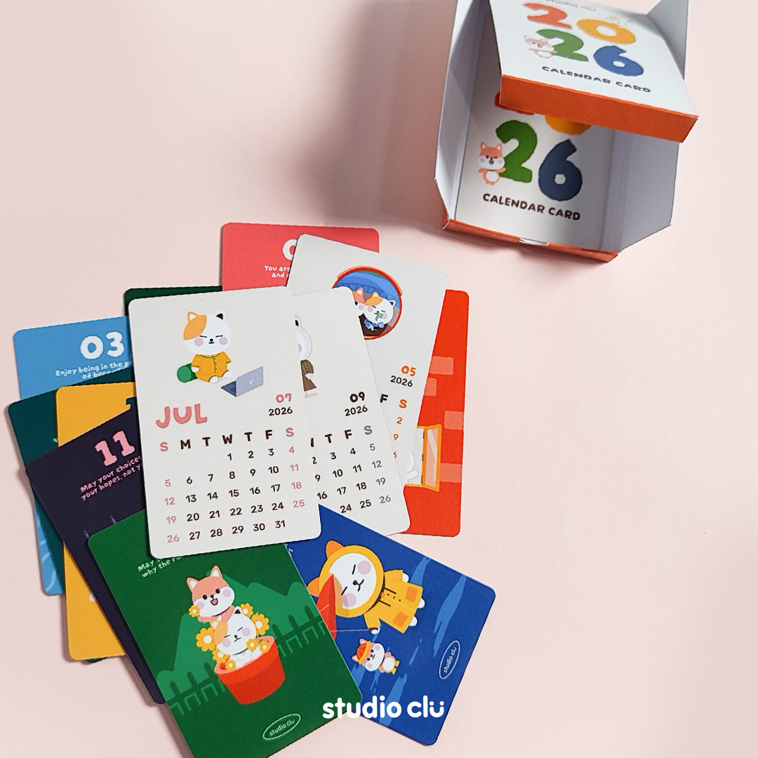 2026 Studio Clu Mini Calendar Card
