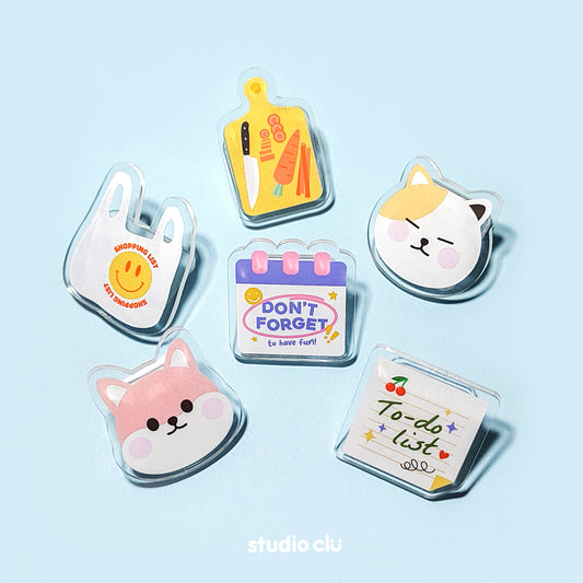 Acrylic Magnet Paper Clip