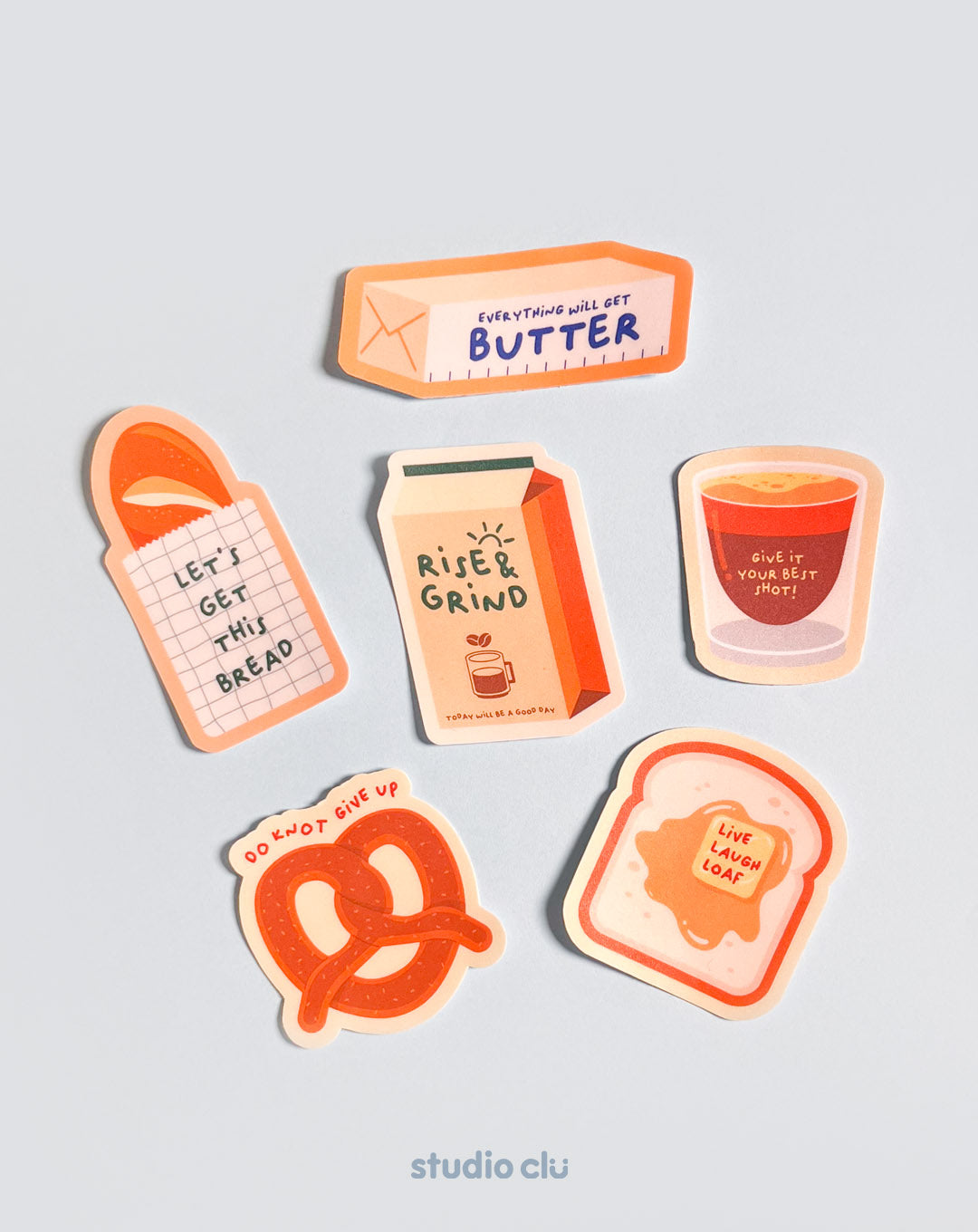 Bread Winner Matte Vinyl Waterproof Deco Sticker Set