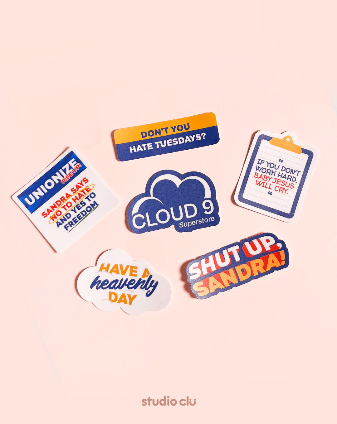 Superstore Sitcom Matte Vinyl Waterproof Deco Sticker Set