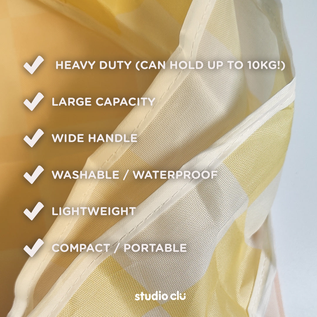 Peach Dog & Mango Cat Foldable Eco Bag