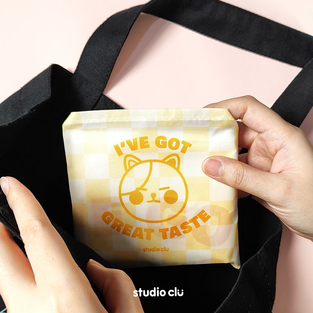 Peach Dog & Mango Cat Foldable Eco Bag