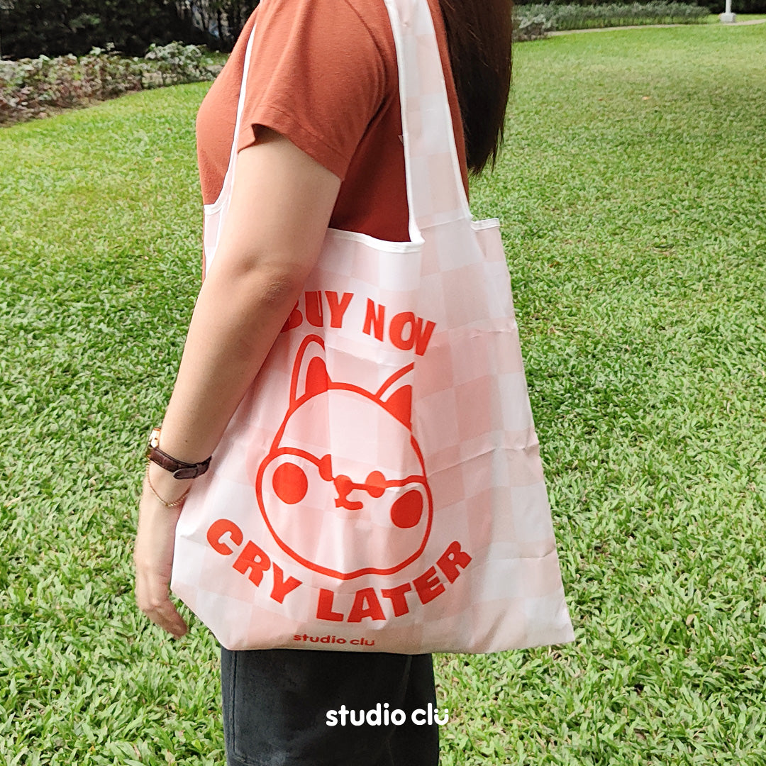 Peach Dog & Mango Cat Foldable Eco Bag