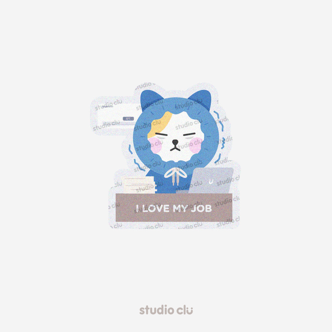 Peach Dog & Mango Cat Cute Funny Meme Relatable Waterproof Solo Stickers