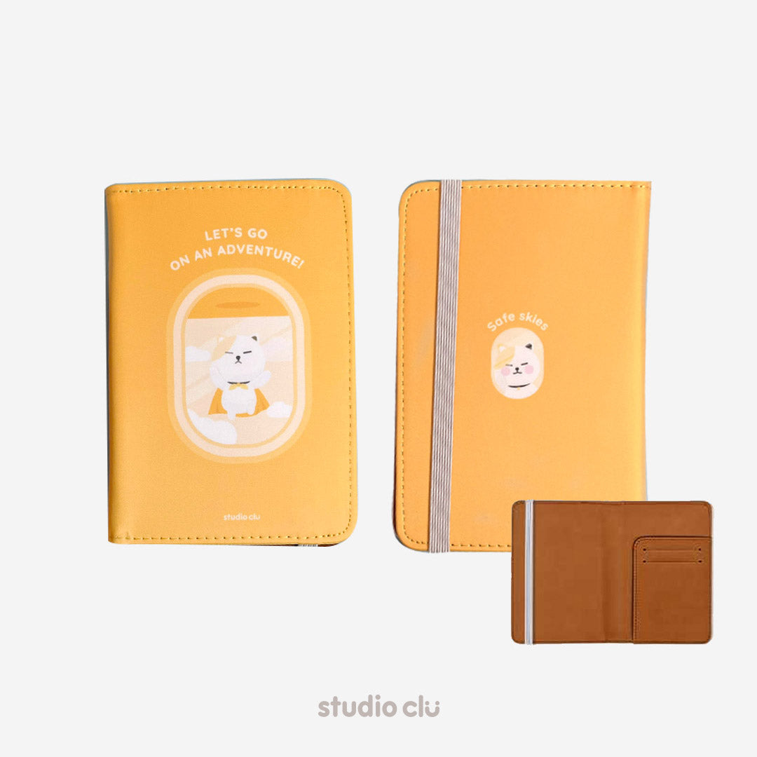 Peach Dog and Mango Cat Passport Holder