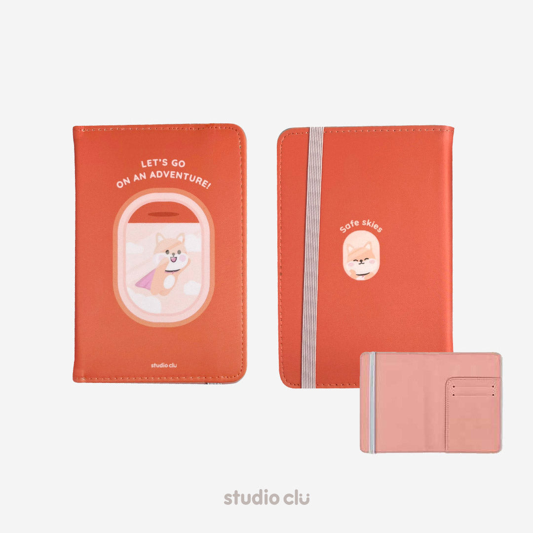 Peach Dog and Mango Cat Passport Holder