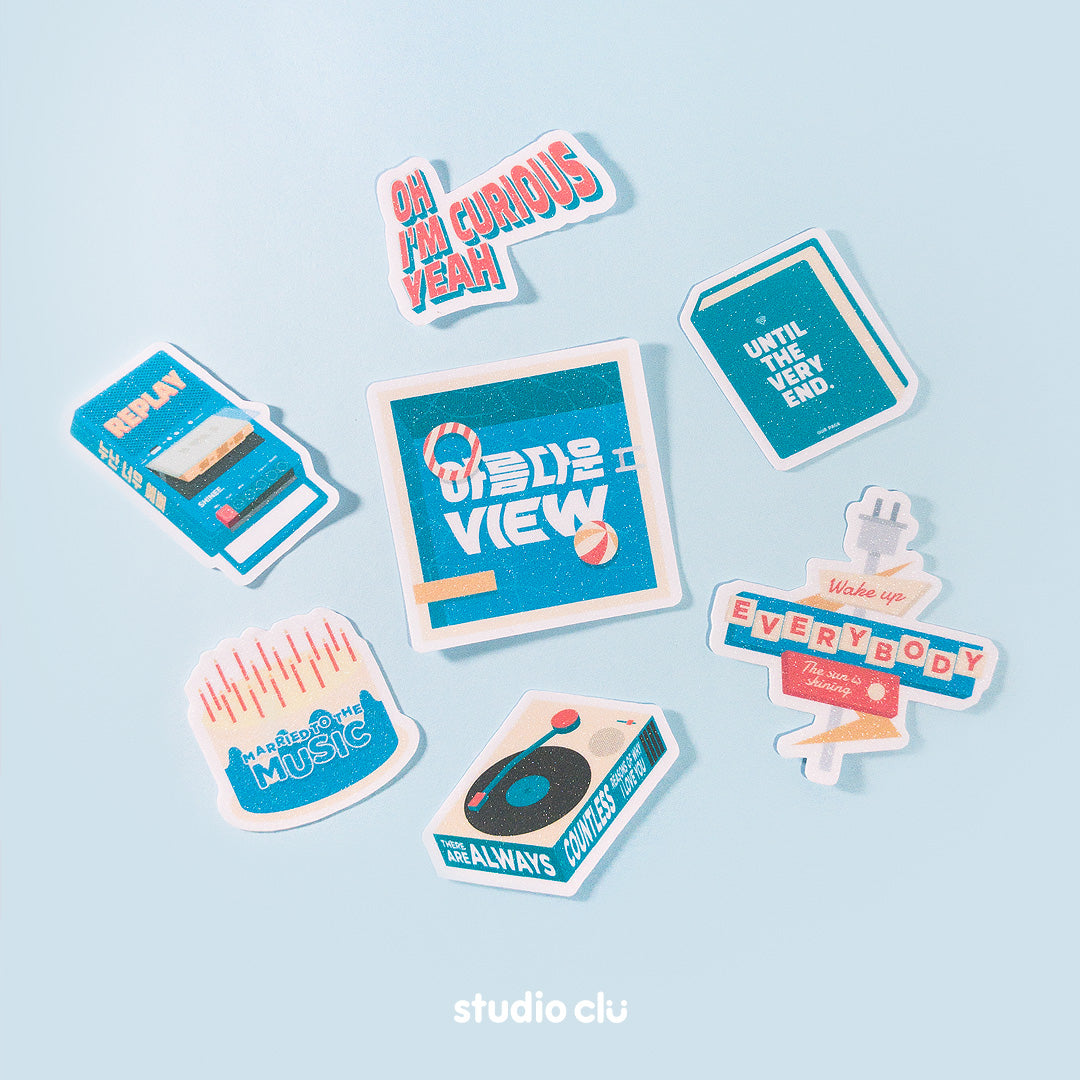 SHINee KPOP Fan Art Waterproof Sticker Set