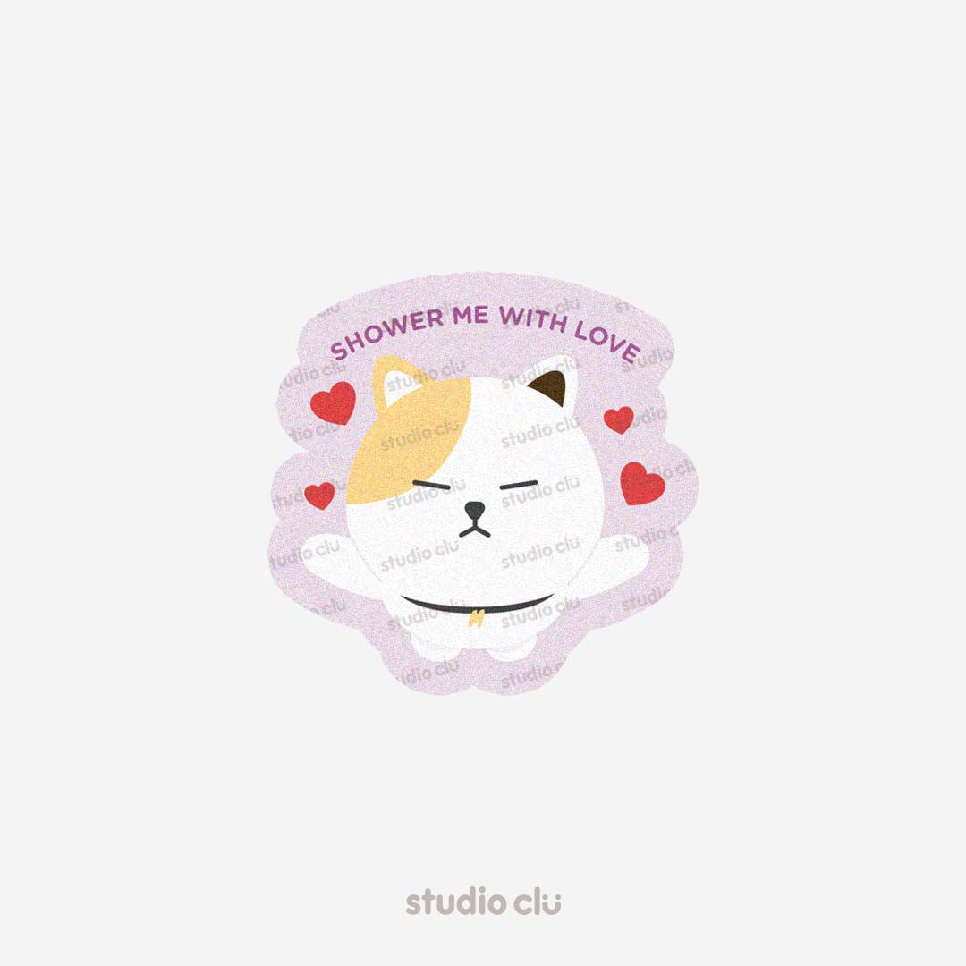 Peach Dog & Mango Cat Cute Relatable Waterproof Stickers