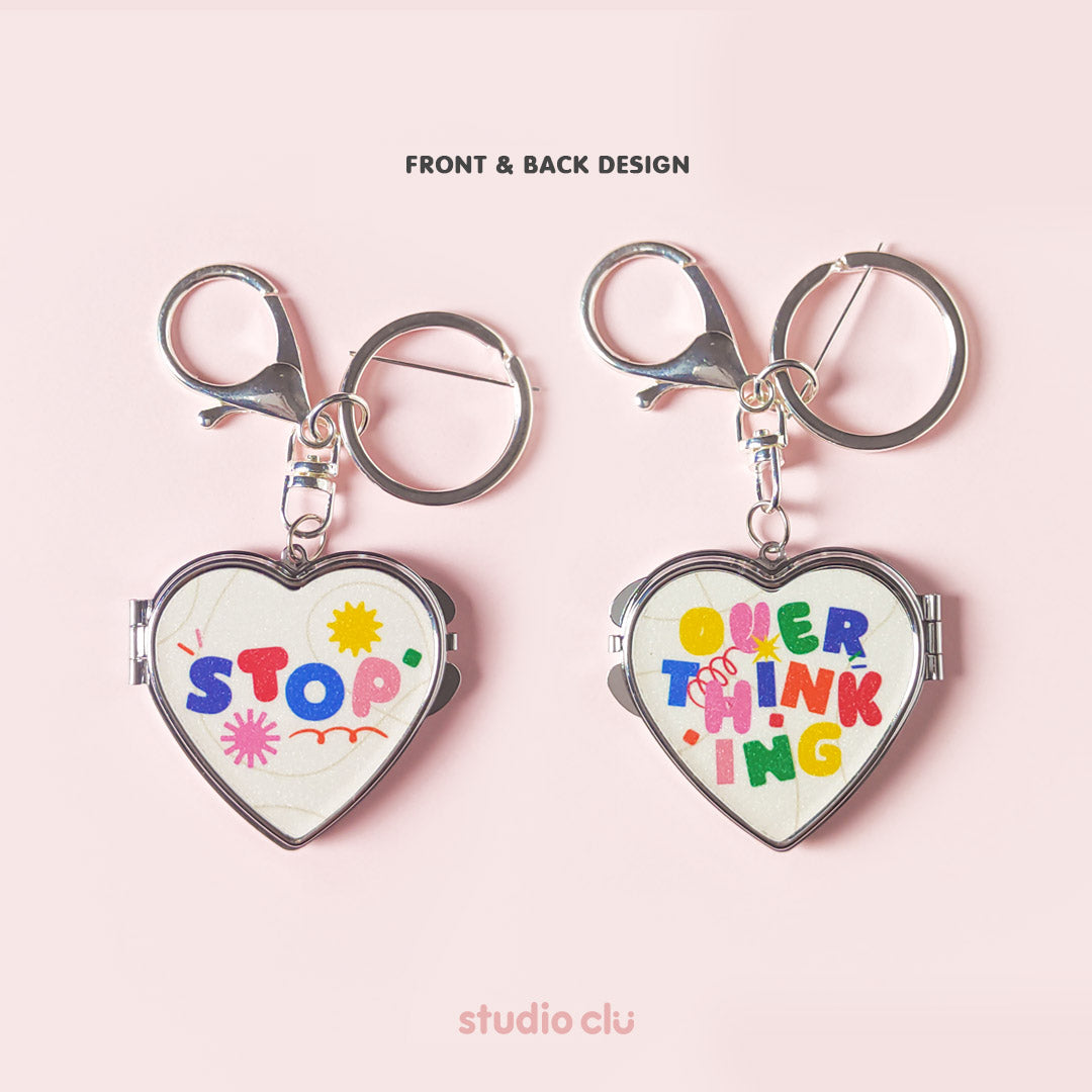 Cute Heart Pocket Mirror Keyrings l Website Exclusive