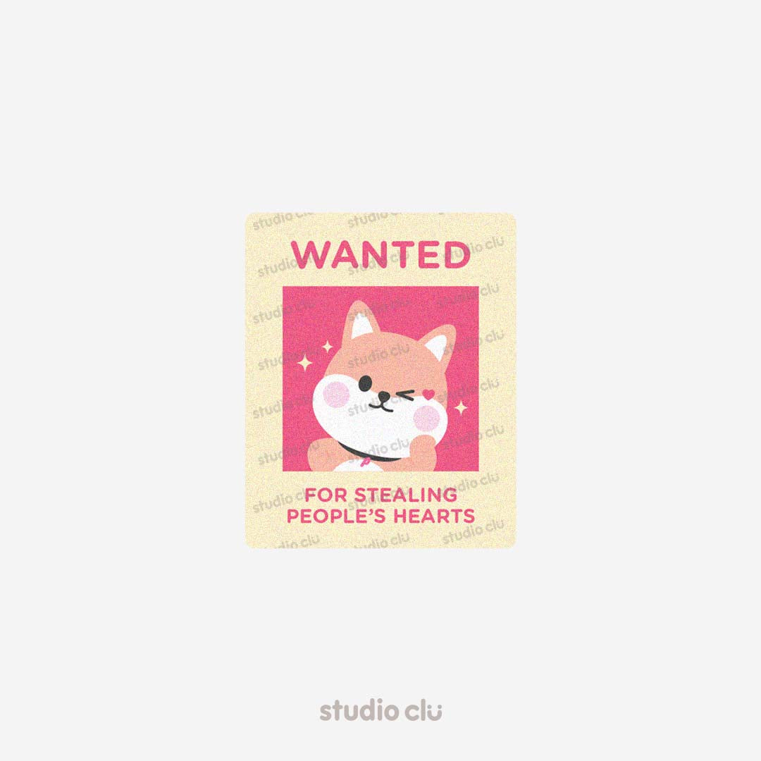 Peach Dog & Mango Cat Cute Relatable Waterproof Stickers