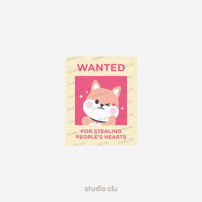 Peach Dog & Mango Cat Cute Relatable Waterproof Stickers