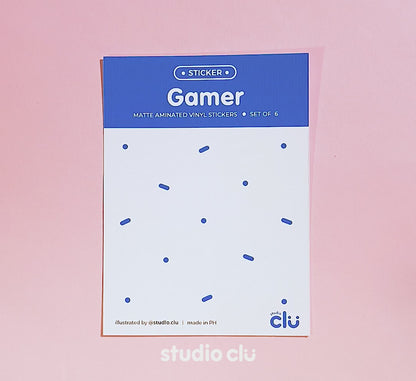 Gamer Computer Art Waterproof Sticker Set
