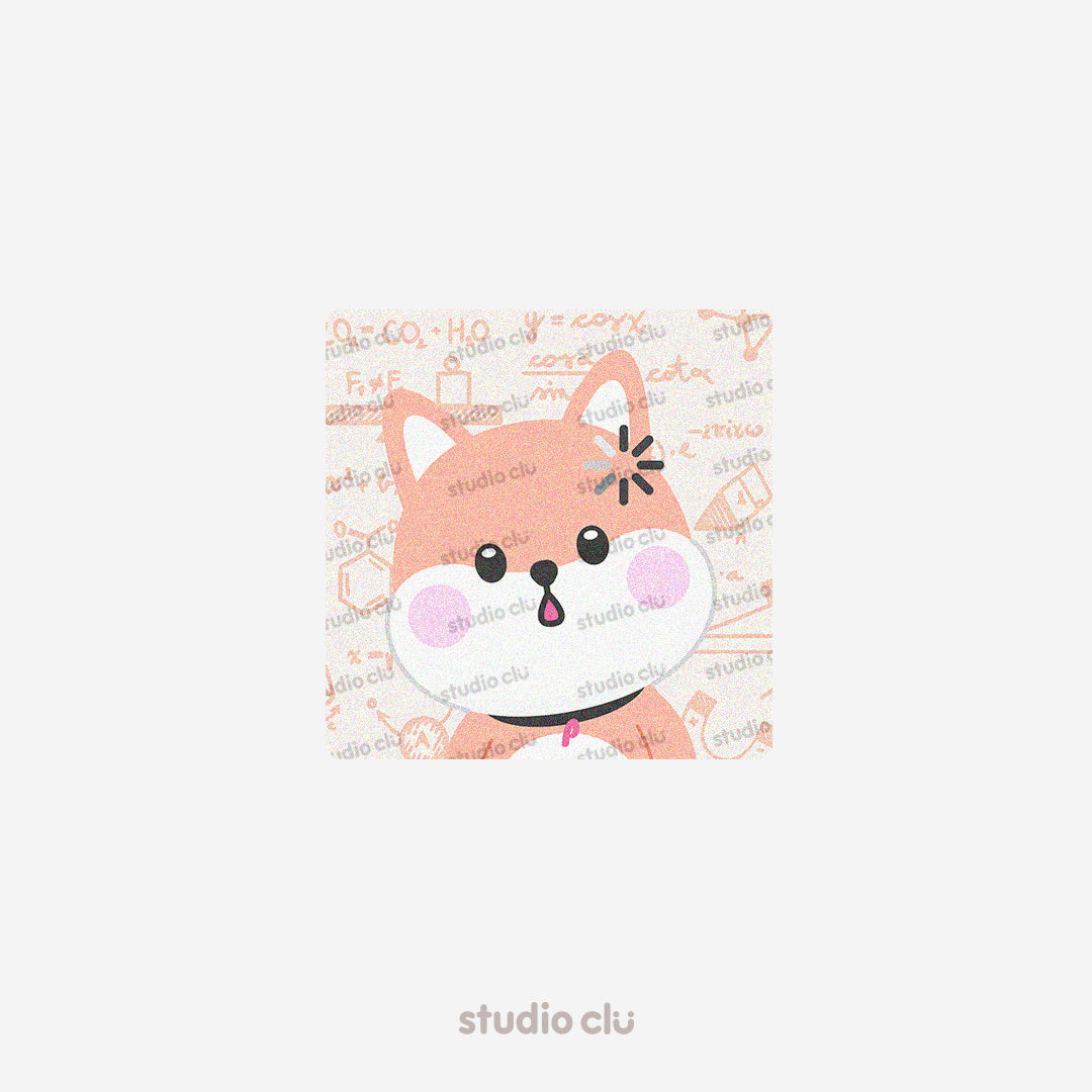 Peach Dog & Mango Cat Cute Funny Meme Relatable Waterproof Solo Stickers