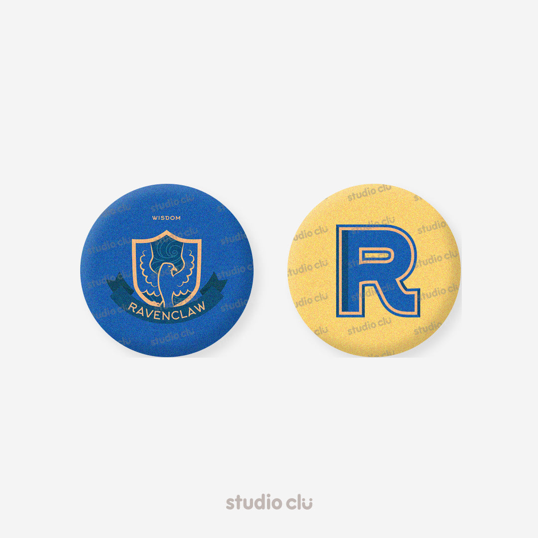 Harry Potter Hogwarts Houses 1.75" Art Button Pin Badge